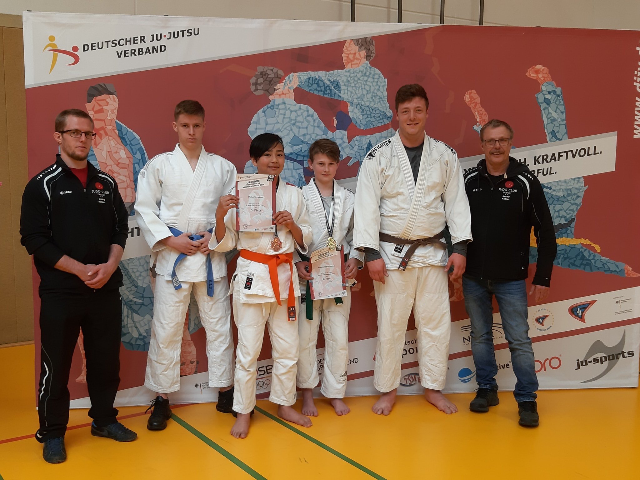 Gruppenbild JC Erbach Westdeutsche Meisterschaften