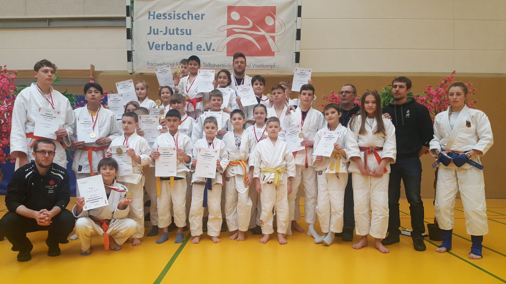 Erfolgreiches Fighting-Team Ju-Jutsu vom JC Erbach