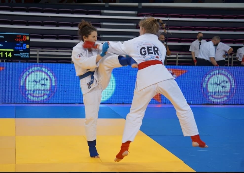 Manju Oberle vom JC Erbach bei der Jugend-Europameisterschaft