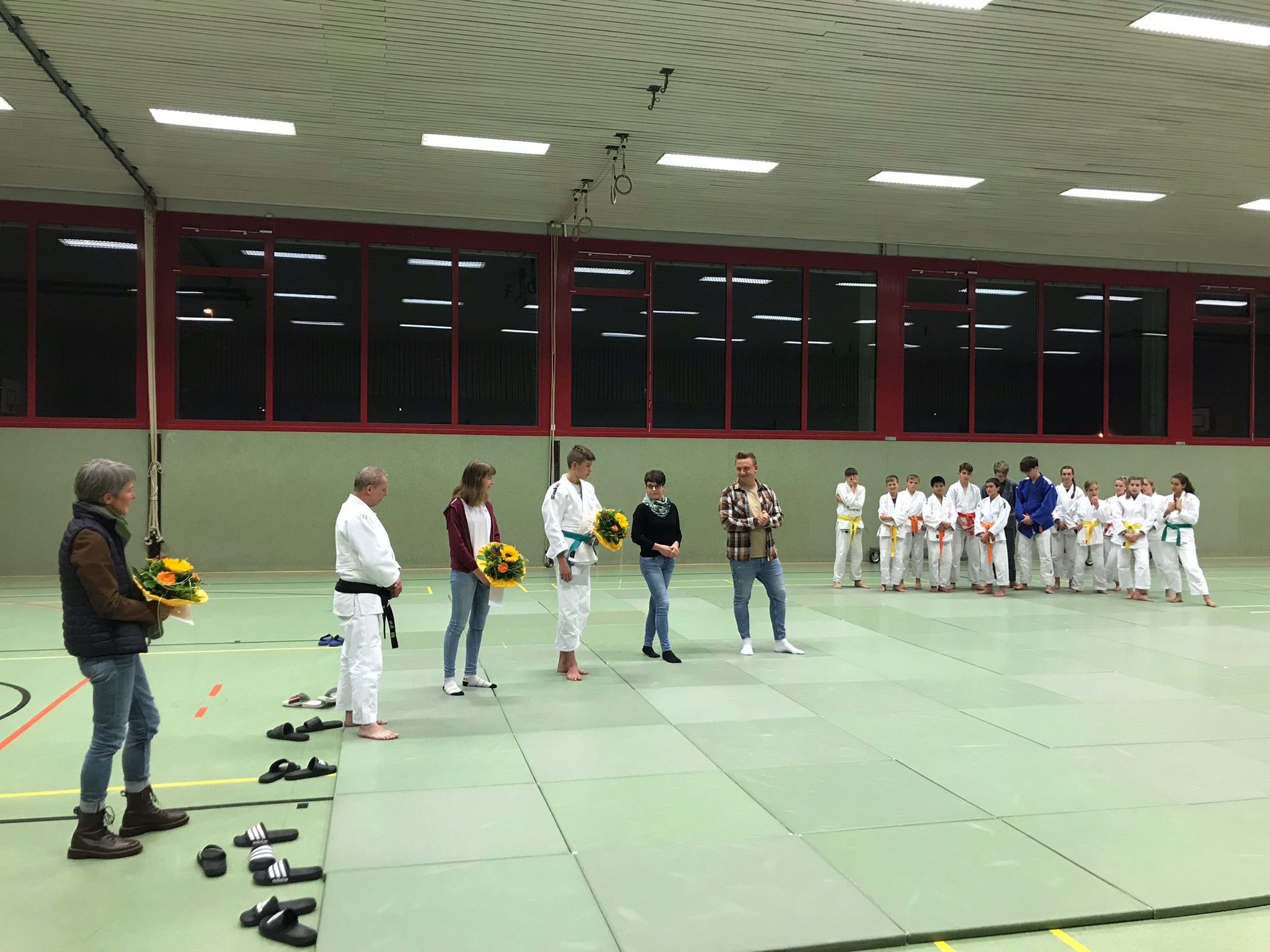 Empfang der WM Kämpfer in der Sporthalle Erbach